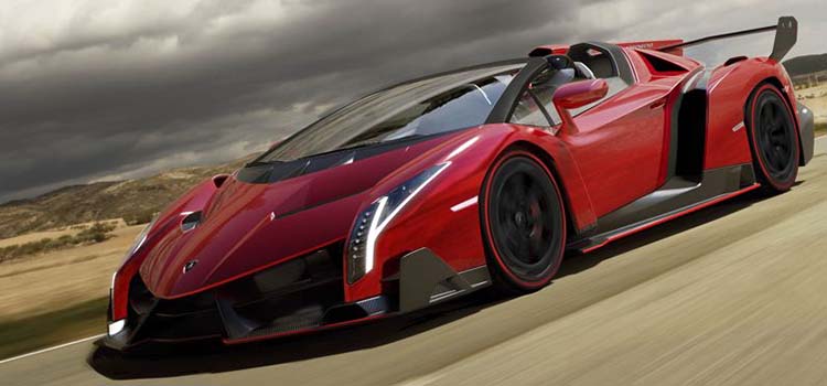 dyraste bilarna i världen - lamborghini veneno roadster
